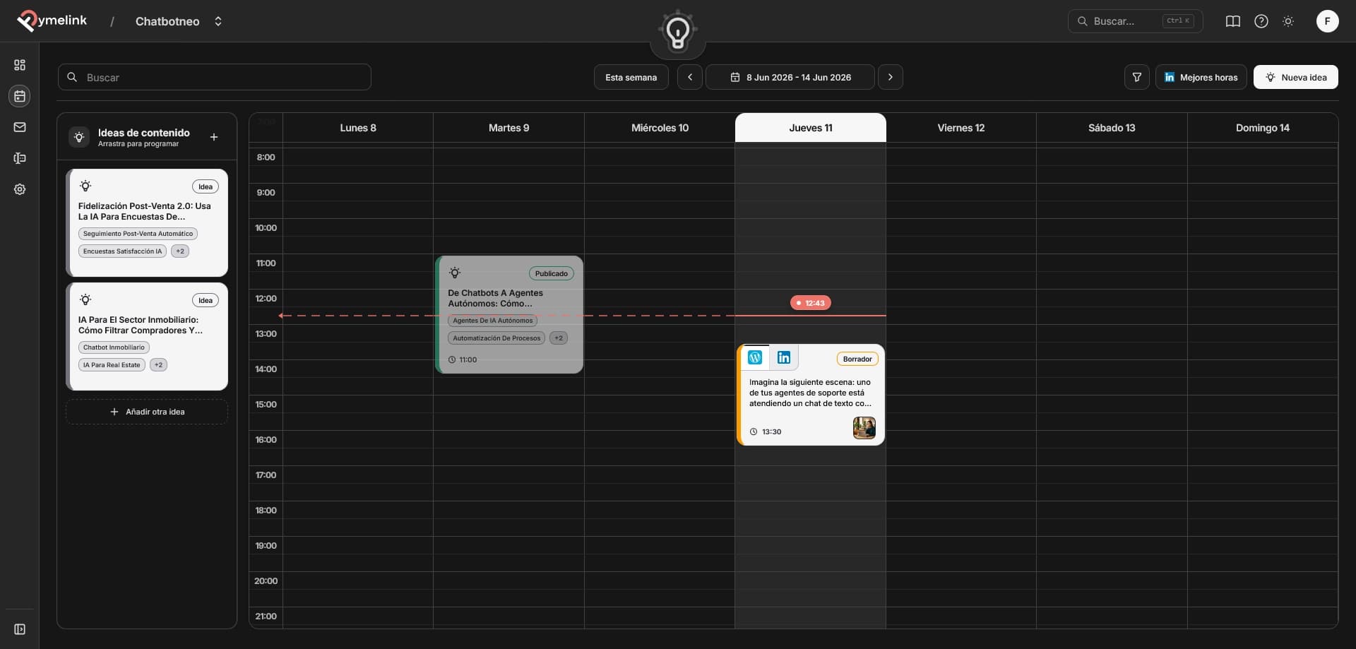 Calendario Pymelink