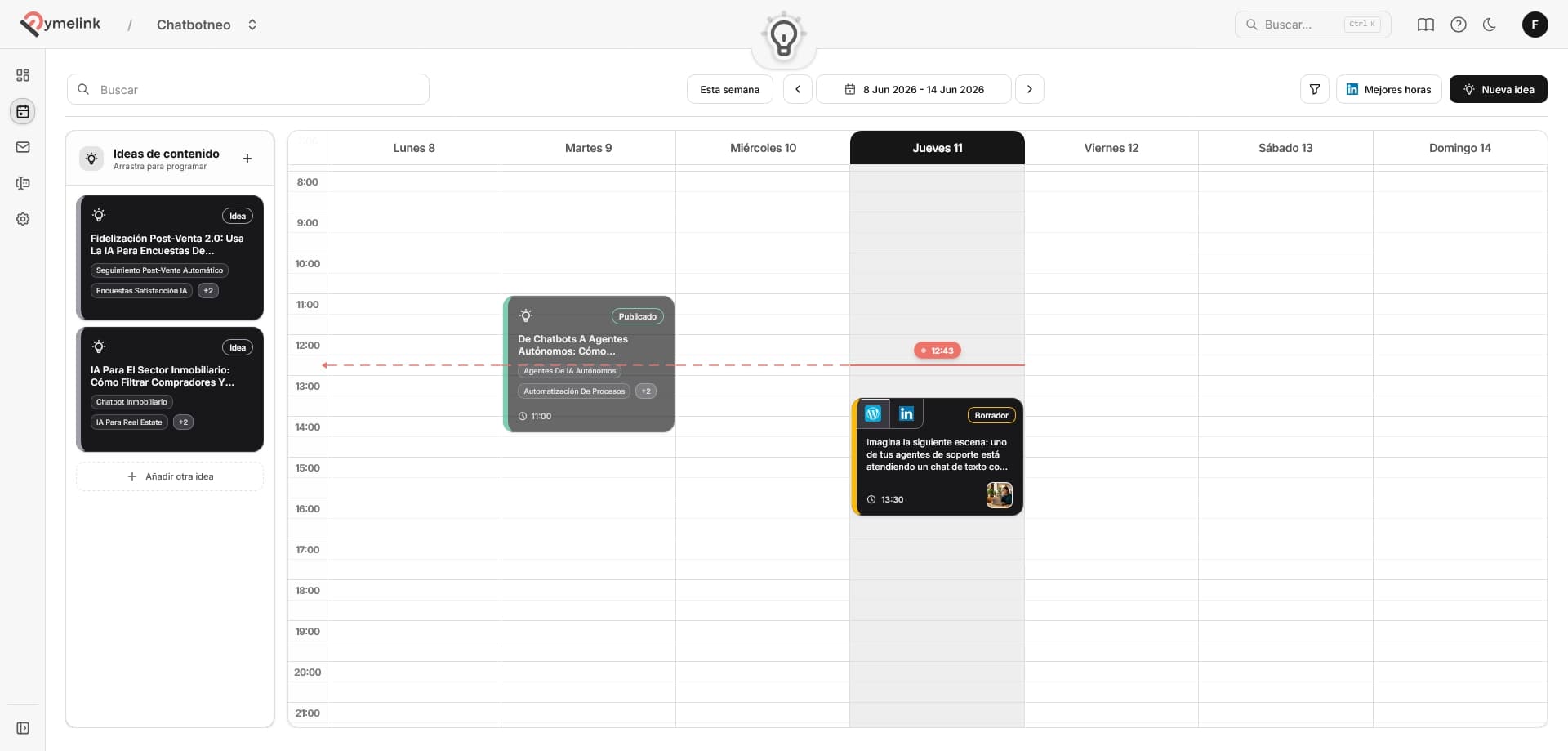 Calendario Pymelink